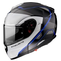 Policarbonato Casco Modulare Mt Helmets Atom Sv Opened B7 Blu -Sconto Mt Outlet mthelmets atomsv opened helmet blu 3