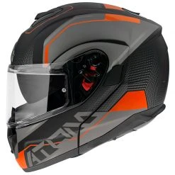 Policarbonato Casco Modulare Mt Helmets Atom Sv Quark A4 Arancio -Sconto Mt Outlet mthelmets atomsv quark arancio 2