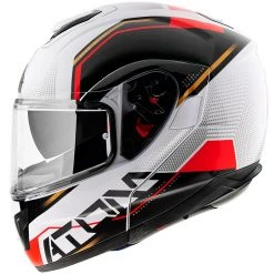 Policarbonato Casco Modulare Mt Helmets Atom Sv Quark B5 Rosso