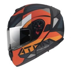 Policarbonato Casco Modulare Mt Helmets Atom Sv W17 A4 Arancio -Sconto Mt Outlet mthelmets atomsv w17 helmet arancio 3
