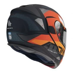 Policarbonato Casco Modulare Mt Helmets Atom Sv W17 A4 Arancio -Sconto Mt Outlet mthelmets atomsv w17 helmet arancio 4