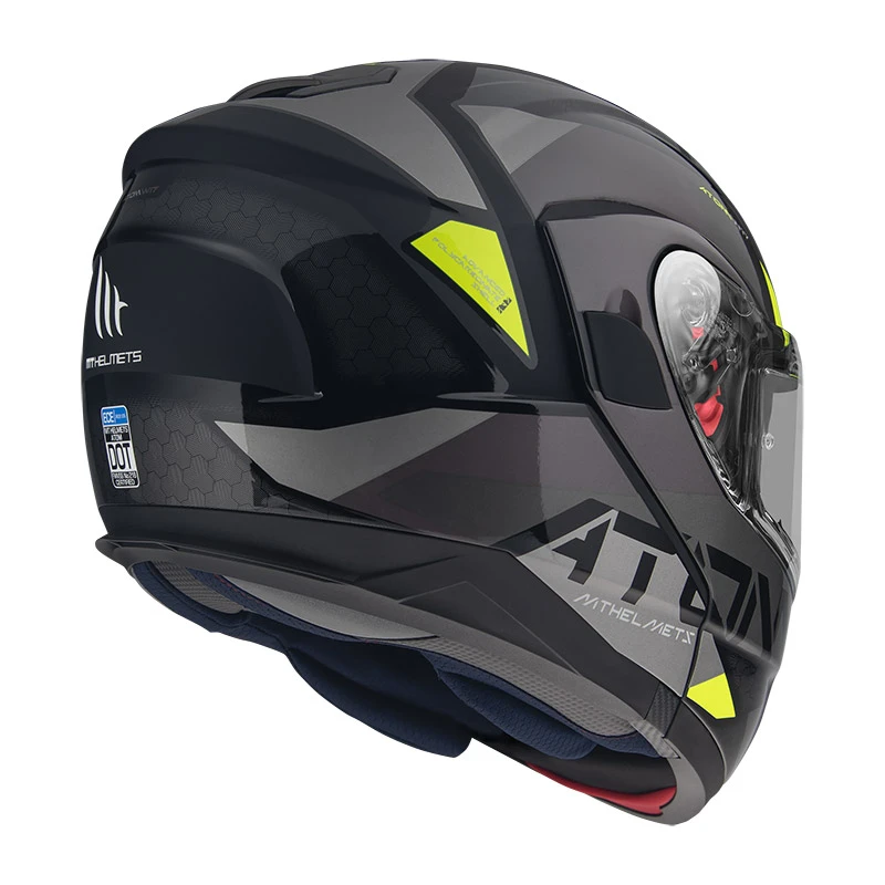 Policarbonato Casco Modulare Mt Helmets Atom Sv W17 B2 Grigio 4 Policarbonato Casco Modulare Mt Helmets Atom Sv W17 B2 Grigio - immagine 4