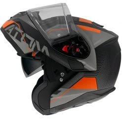Policarbonato Casco Modulare Mt Helmets Atom Sv Quark A4 Arancio