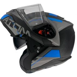 Policarbonato Casco Modulare Mt Helmets Atom Sv Quark A7 Blu