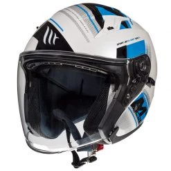 Policarbonato Mt Helmets Avenue Sv Sideway C7 Bianco Blu