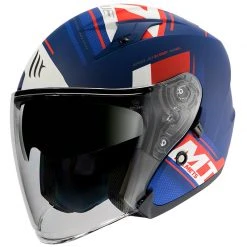 Policarbonato Mt Helmets Avenue Sv Sideway J0 Blu Opaco Rosso