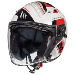 Policarbonato Mt Helmets Avenue Sv Sideway C5 Bianco Rosso