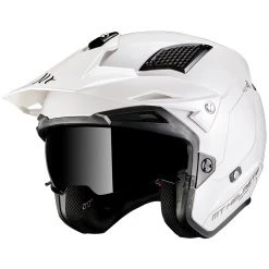 Trial Casco Mt Helmets District Sv Solid A0 Bianco