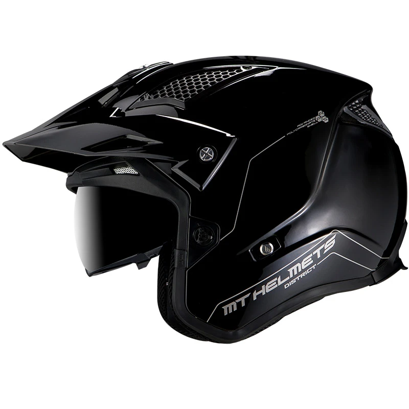 Trial Casco Mt Helmets District Sv Solid A1 Nero 2 Trial Casco Mt Helmets District Sv Solid A1 Nero - immagine 2