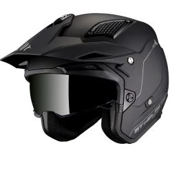 Trial Casco Mt Helmets District Sv Solid A1 Nero Opaco
