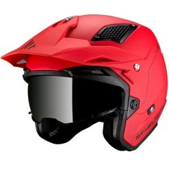 Trial Casco Mt Helmets District Sv Solid A5 Rosso Opaco