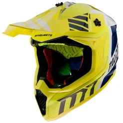 Policarbonato Casco Mt Helmets Falcon Warrior A3 Giallo