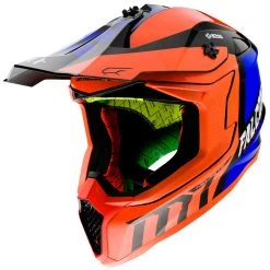 Policarbonato Casco Mt Helmets Falcon Warrior C4 Arancio