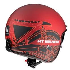 Custom Mt Helmets Le Mans 2 Sv Cafè Racer B5 Rosso Opaco -Sconto Mt Outlet mthelmets lemans2 sv caferacer rosso 3