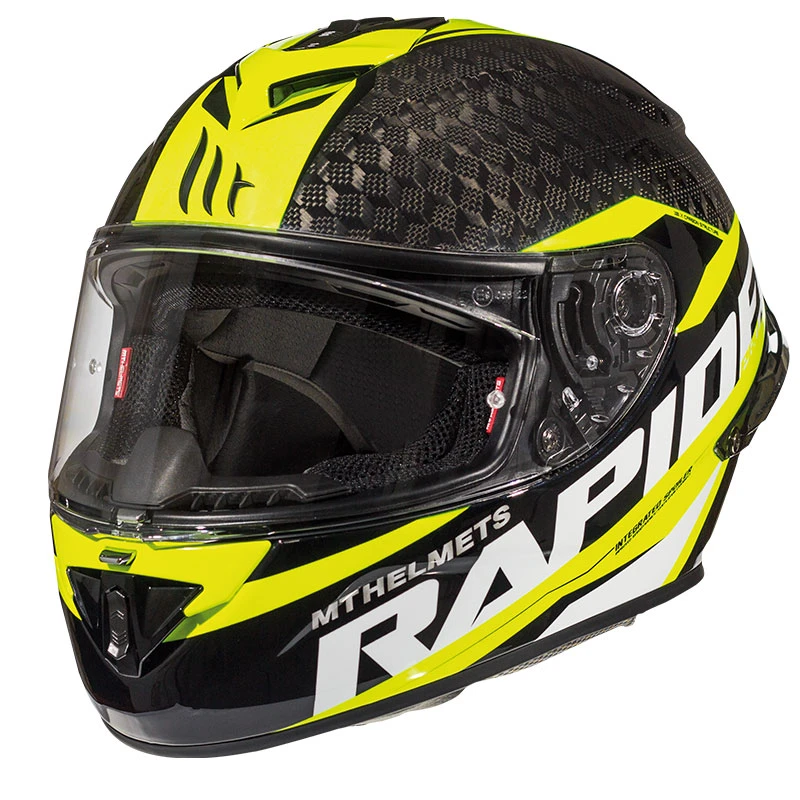 Fibra Mt Helmets Rapide Pro Carbon C3 Nero Giallo 1 Fibra Mt Helmets Rapide Pro Carbon C3 Nero Giallo