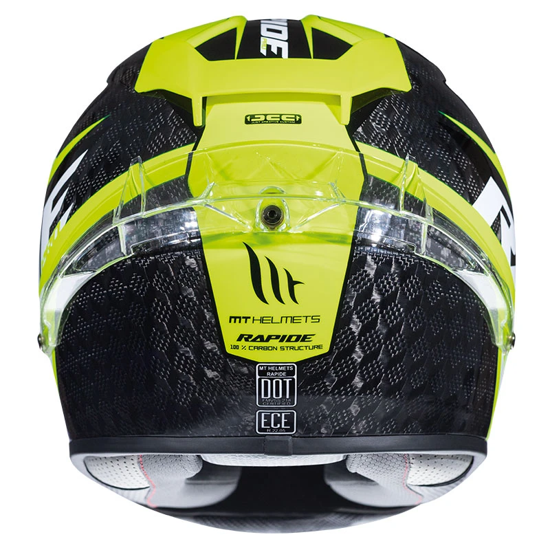 Fibra Mt Helmets Rapide Pro Carbon C3 Nero Giallo 2 Fibra Mt Helmets Rapide Pro Carbon C3 Nero Giallo - immagine 2