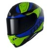 Policarbonato Casco Mt Helmets Revenge 2 Scalpel A3 Giallo Fluo