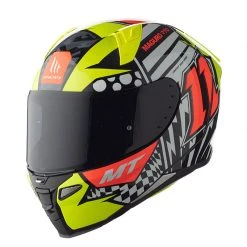 Policarbonato Casco Mt Helmets Revenge 2 Sergio Garcia A3 Giallo