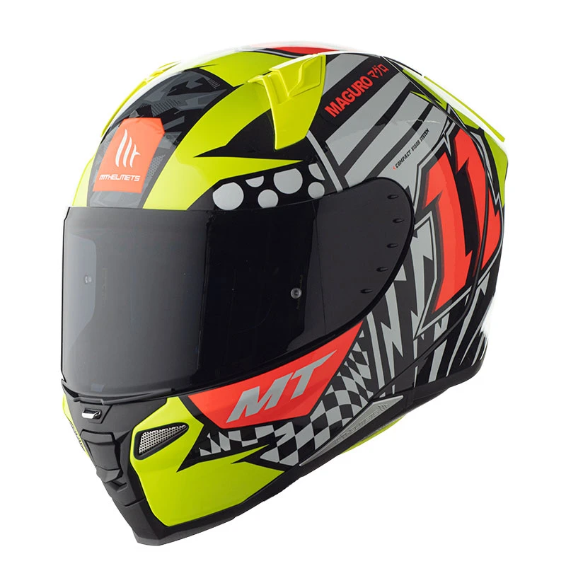 Policarbonato Casco Mt Helmets Revenge 2 Sergio Garcia A3 Giallo 1 Policarbonato Casco Mt Helmets Revenge 2 Sergio Garcia A3 Giallo