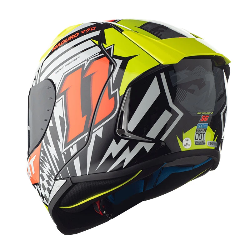 Policarbonato Casco Mt Helmets Revenge 2 Sergio Garcia A3 Giallo 3 Policarbonato Casco Mt Helmets Revenge 2 Sergio Garcia A3 Giallo - immagine 3