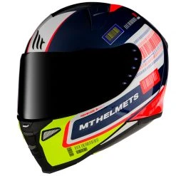 Policarbonato Casco Mt Helmets Revenge 2 Rs A0 Blu