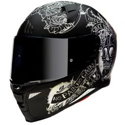 Policarbonato Casco Mt Helmets Revenge 2 Skull&roses A1