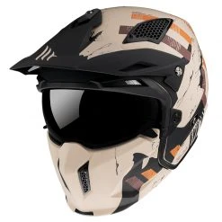 Mentoniera Removibile Mt Helmets Streetfighter Sv Skull A14 Arancio Opaco