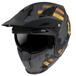 Mentoniera Removibile Mt Helmets Streetfighter Sv Skull A12 Grigio Opaco