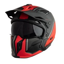 Mentoniera Removibile Mt Helmets Streetfighter Sv Twin C5 Rosso Opaco