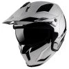 Mentoniera Removibile Mt Helmets Streetfighter Sv Chromed A2 Argento