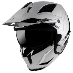 Mentoniera Removibile Mt Helmets Streetfighter Sv Chromed A2 Argento