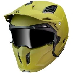Mentoniera Removibile Mt Helmets Streetfighter Sv Solid A6 Verde Opaco