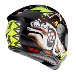 Policarbonato Casco Integrale Mt Helmets Targo Crazy Dog G3 Giallo -Sconto Mt Outlet mthelmets targo crazydog g3 giallo 3