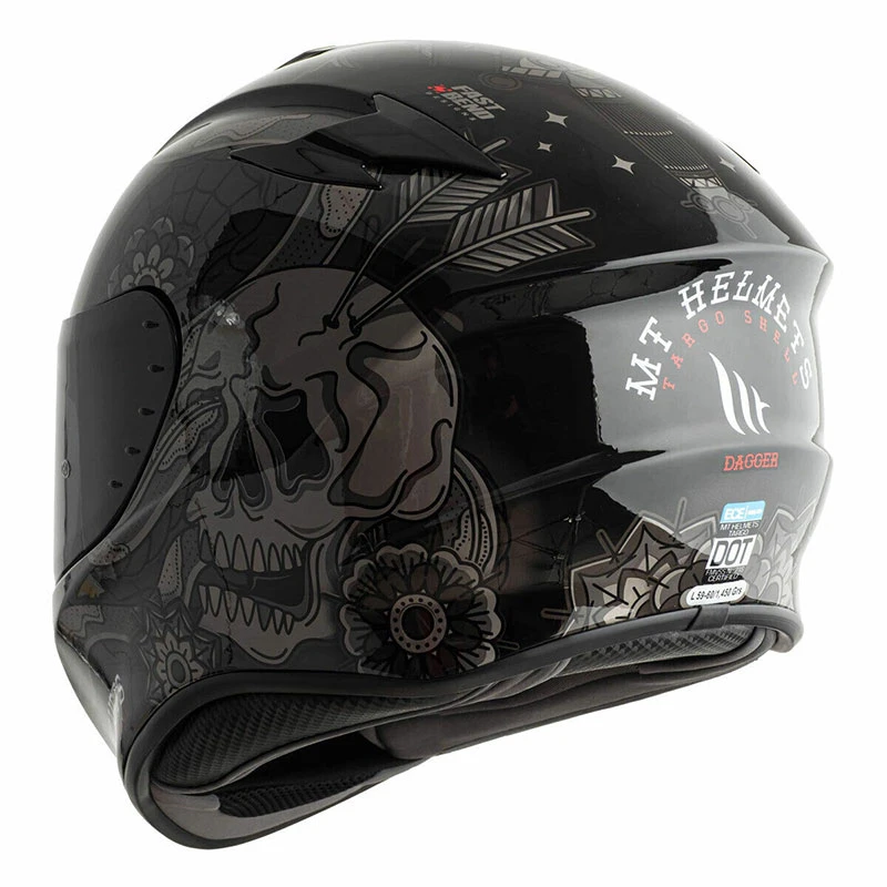 Policarbonato Casco Mt Helmets Targo Dagger E1 Nero 3 Policarbonato Casco Mt Helmets Targo Dagger E1 Nero - immagine 3
