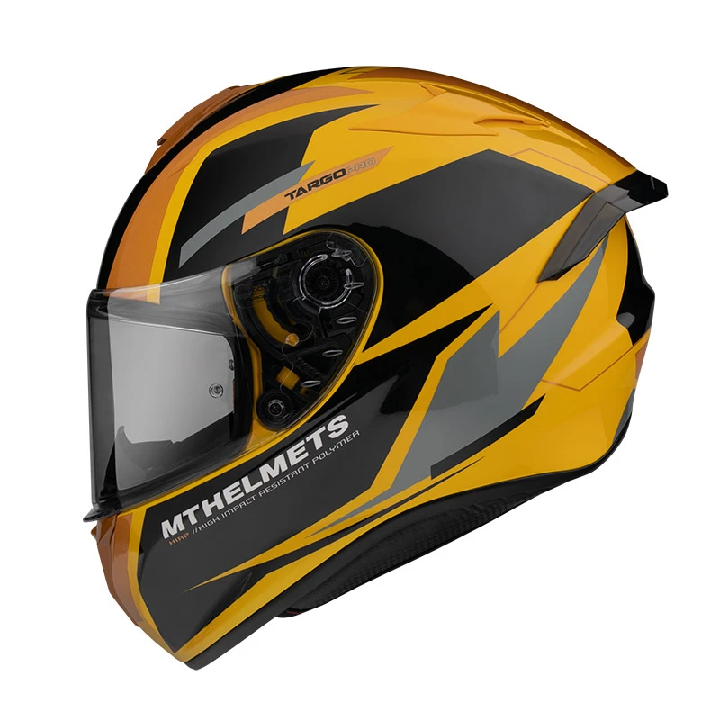 Policarbonato Casco Mt Helmets Targo Pro Sound D3 Giallo 2 Policarbonato Casco Mt Helmets Targo Pro Sound D3 Giallo - immagine 2