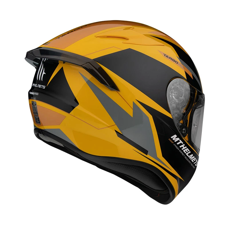 Policarbonato Casco Mt Helmets Targo Pro Sound D3 Giallo 3 Policarbonato Casco Mt Helmets Targo Pro Sound D3 Giallo - immagine 3