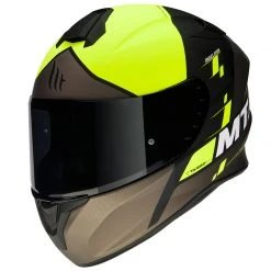 Policarbonato Casco Mt Helmets Targo Rigel A3 Giallo Opaco