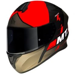 Policarbonato Casco Mt Helmets Targo Rigel A5 Rosso Opaco