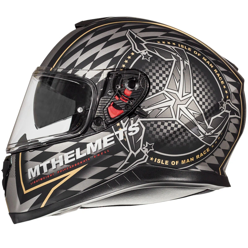 Policarbonato Mt Helmets Thunder 3 Sv Isle Of Man Nero Oro 2 Policarbonato Mt Helmets Thunder 3 Sv Isle Of Man Nero Oro - immagine 2
