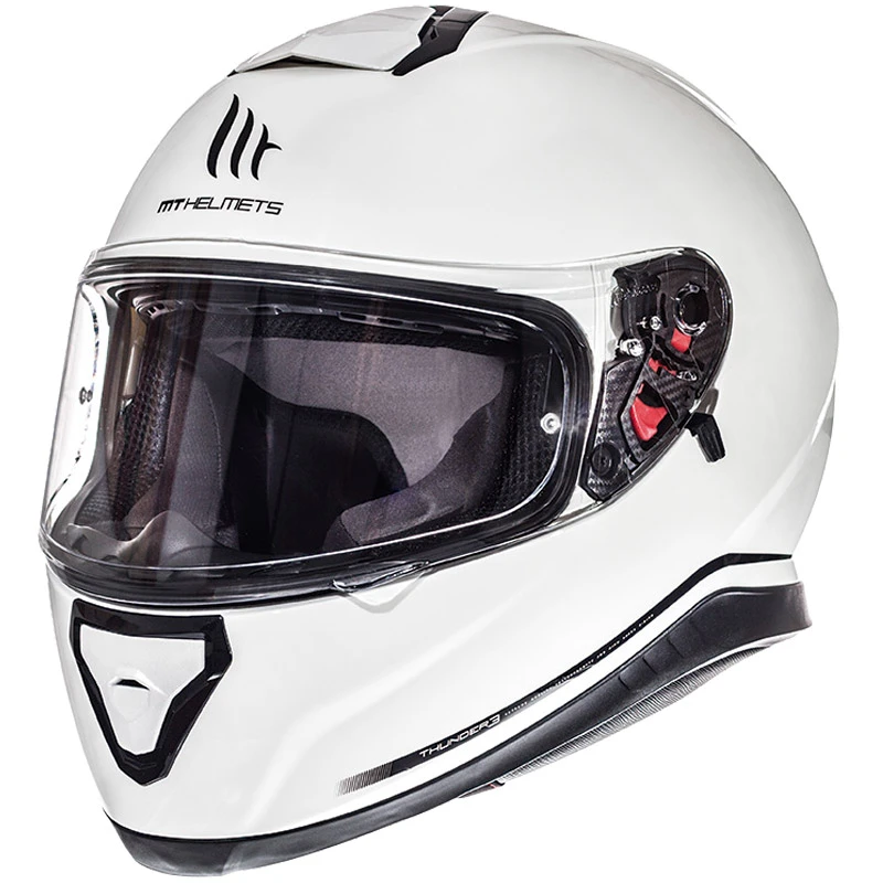 Policarbonato Casco Mt Helmets Thunder 3 Sv Solid A0 Bianco 1 Policarbonato Casco Mt Helmets Thunder 3 Sv Solid A0 Bianco