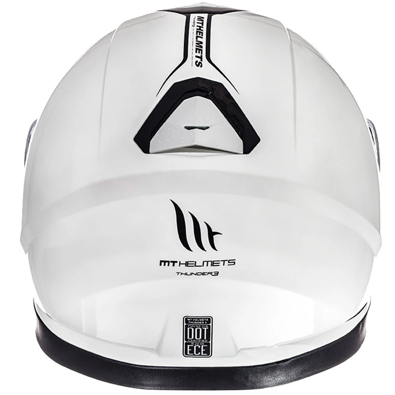 Policarbonato Casco Mt Helmets Thunder 3 Sv Solid A0 Bianco 3 Policarbonato Casco Mt Helmets Thunder 3 Sv Solid A0 Bianco - immagine 3