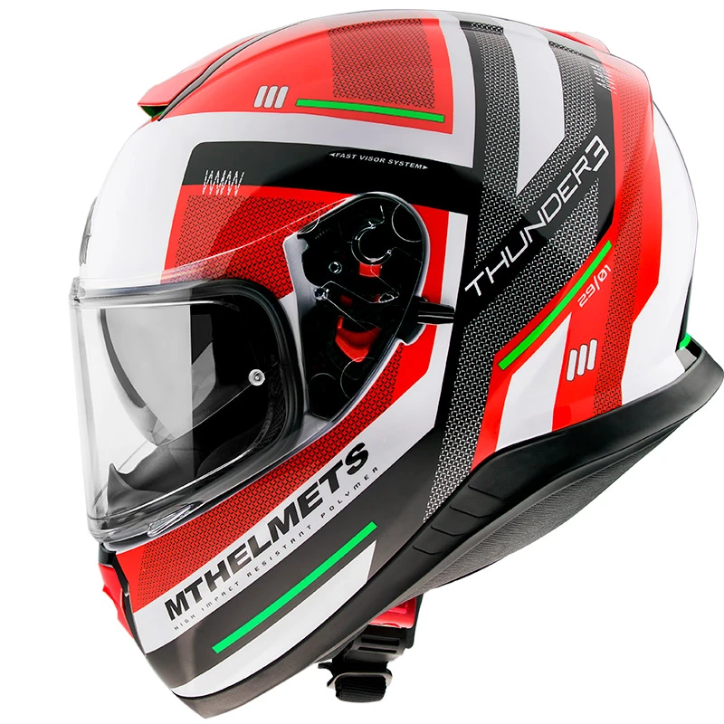 Policarbonato Casco Mt Helmets Thunder 3 Sv Carry C5 Rosso 2 Policarbonato Casco Mt Helmets Thunder 3 Sv Carry C5 Rosso - immagine 2