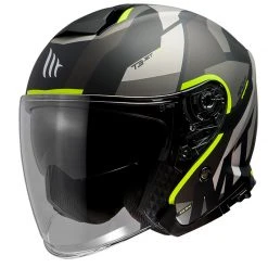 Policarbonato Casco Mt Helmets Thunder 3 Sv Jet Bow A3 Giallo