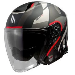 Policarbonato Casco Mt Helmets Thunder 3 Sv Jet Bow A5 Rosso