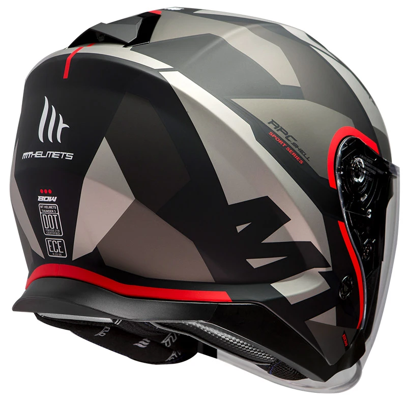 Policarbonato Casco Mt Helmets Thunder 3 Sv Jet Bow A5 Rosso 3 Policarbonato Casco Mt Helmets Thunder 3 Sv Jet Bow A5 Rosso - immagine 3
