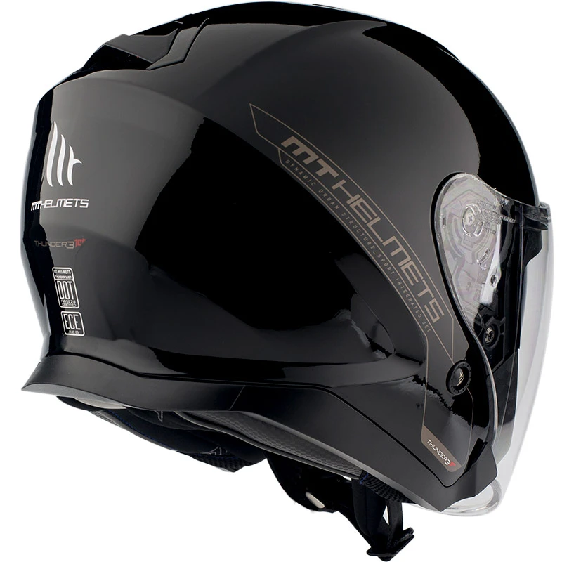 Policarbonato Mt Helmets Thunder 3 Sv Jet Solid A1 Nero 3 Policarbonato Mt Helmets Thunder 3 Sv Jet Solid A1 Nero - immagine 3