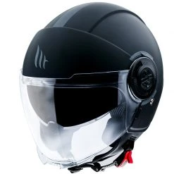 Policarbonato Casco Mt Helmets Viale Sv Solid A1 Nero Opaco