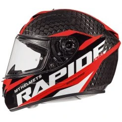 Fibra Mt Helmets Rapide Pro Carbon Kid C5 Nero Rosso