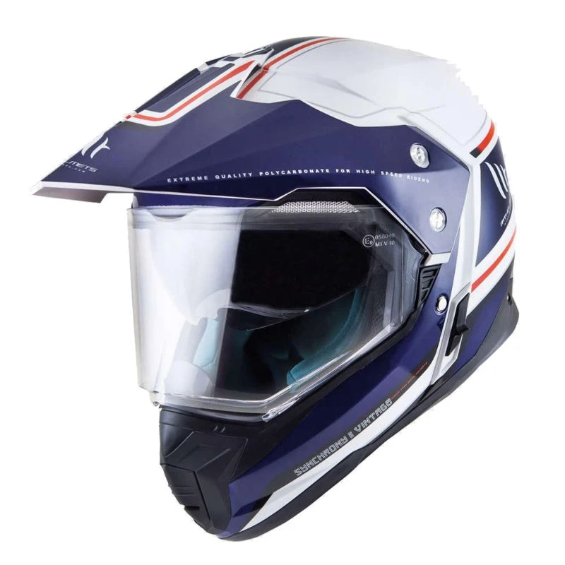 Crosstourer Mt Helmets Sinchrony Duo Sport Sv Vintage Blu