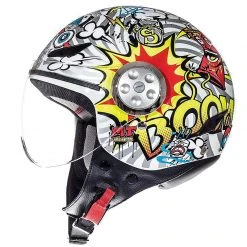 Policarbonato Mt Helmets Urban Street Art Bimbo Bianco Giallo